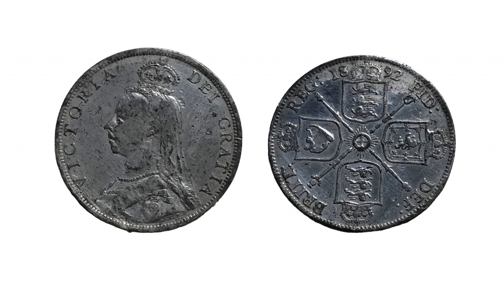 Victorian silver florin