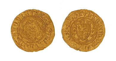 Calais mint quarter noble of Henry VI