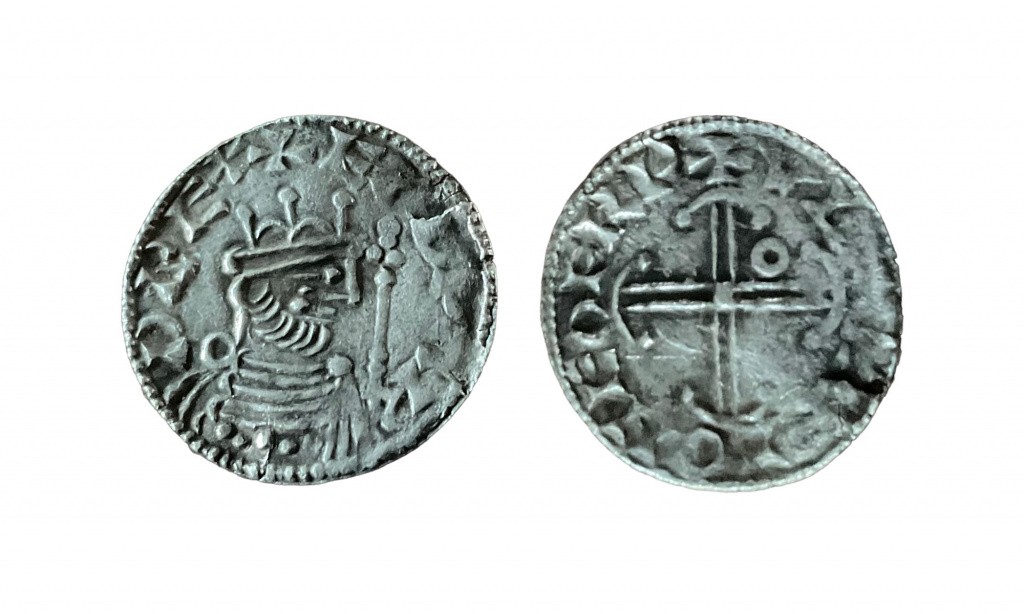 Hammer cross type penny of Edward the Confessor