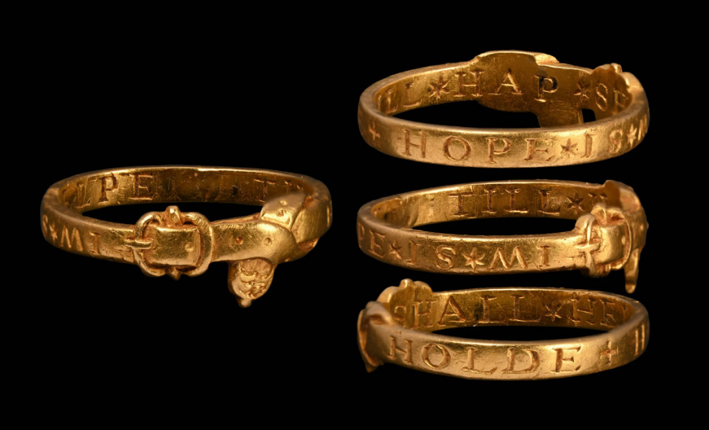 Hursley gold posy ring