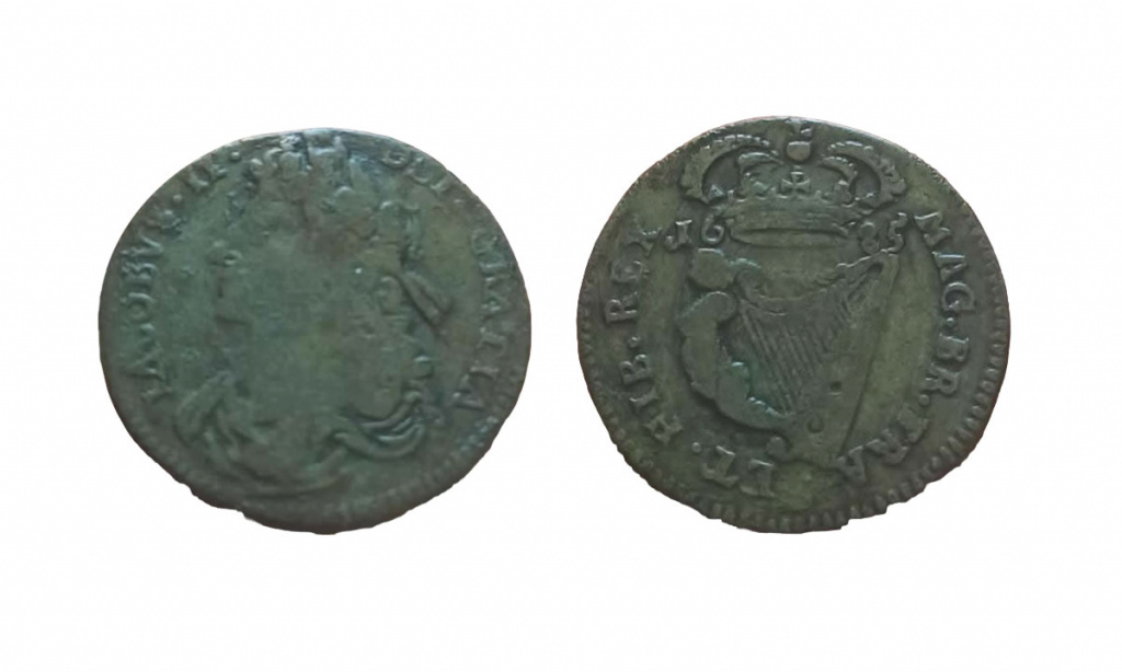 Irish halfpenny of James II