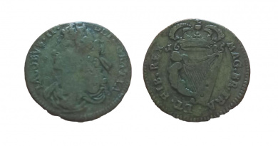 Irish halfpenny of James II