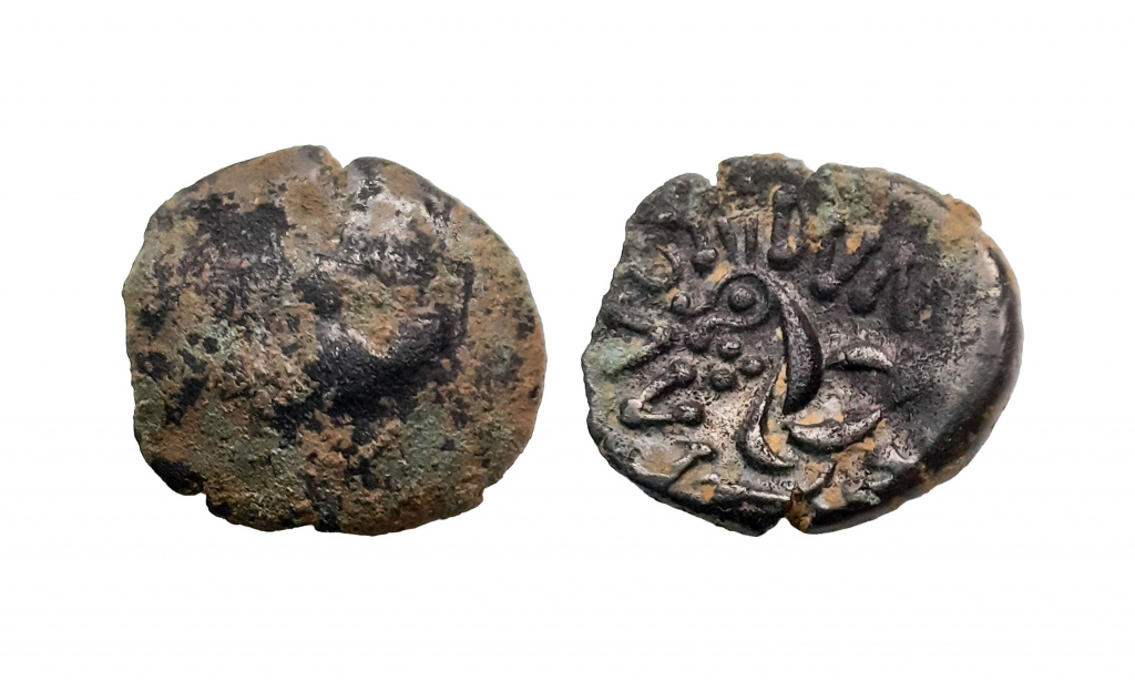 Bronze core of an Ancient British stater