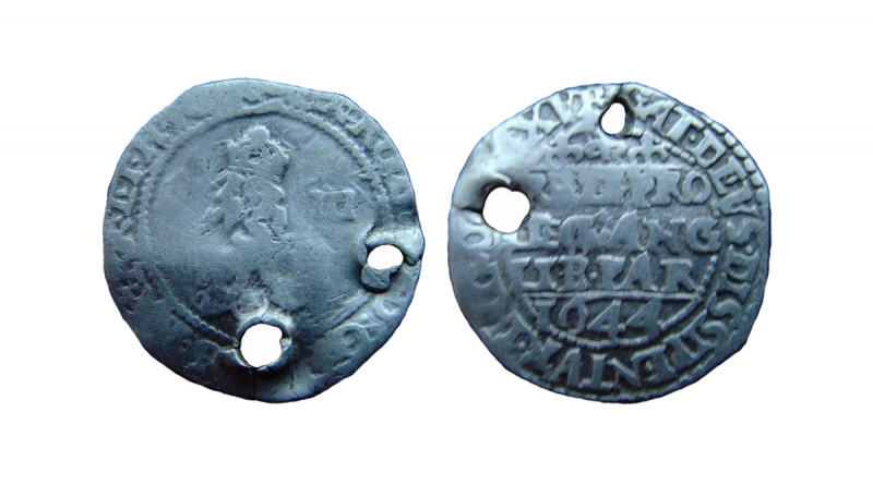 Threepence piece of Charles I
