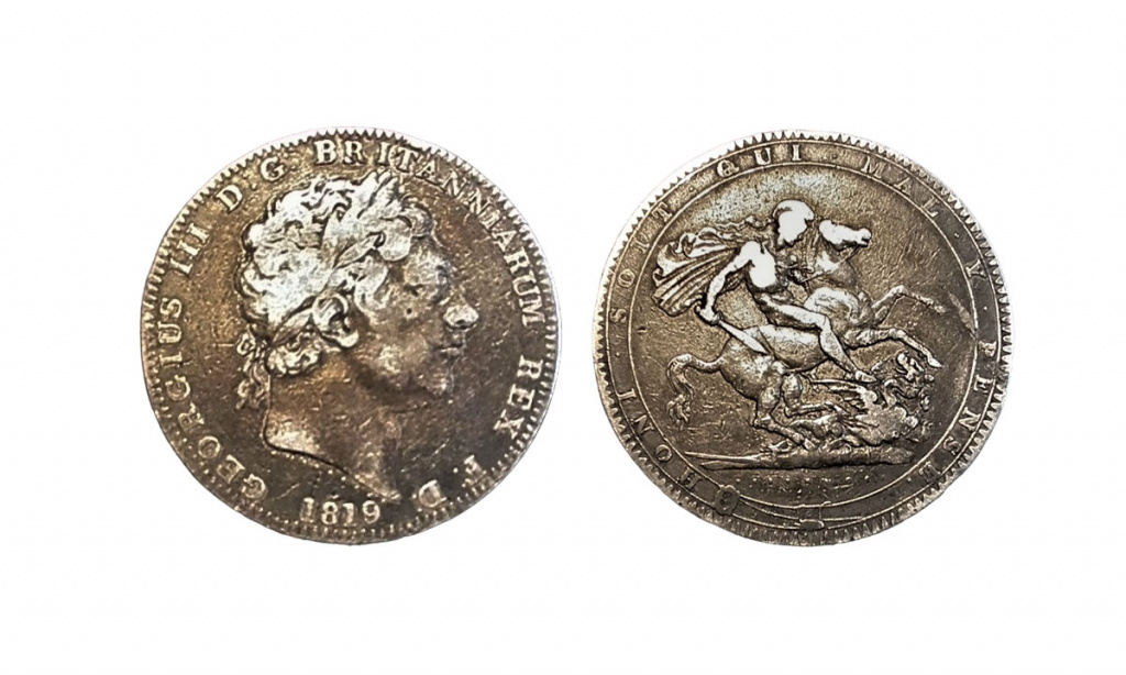 Crown piece of George III