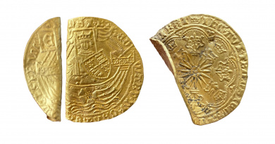gold ryal (ten shilling piece) of Edward IV