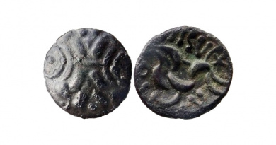 Bronze core of a stater of the Corieltauvi