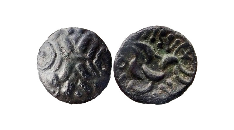 Bronze core of a stater of the Corieltauvi