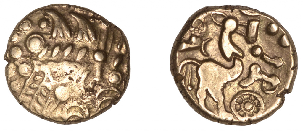 Cheriton Wheel type Stater of the Belgae