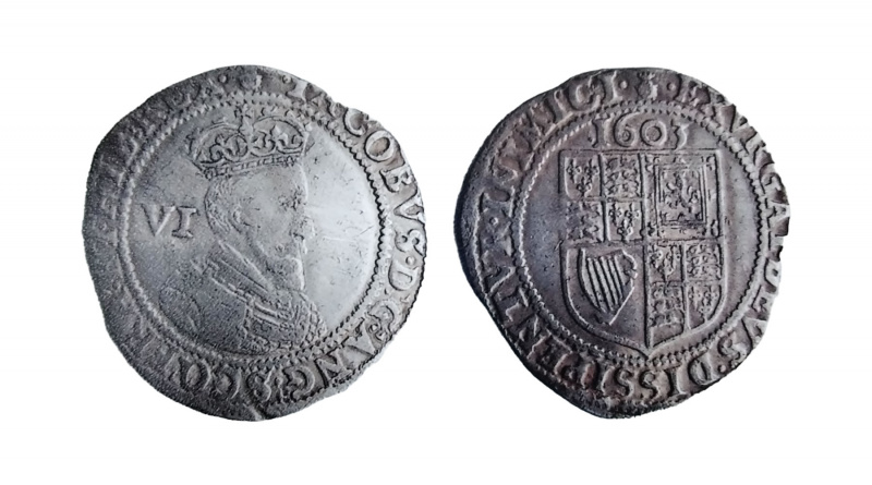 Sixpence of James I