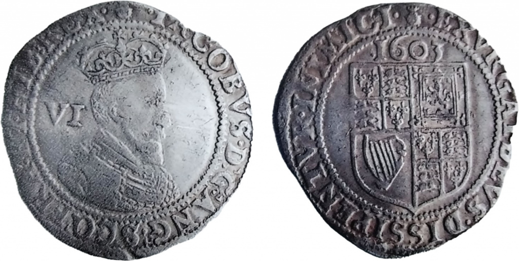 Sixpence of James I
