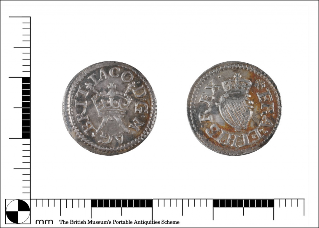 Silver farthing of James I