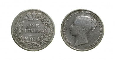 Victorian shilling
