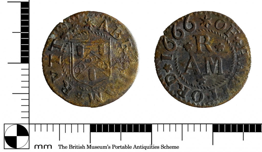 Farthing token of Abraham Rutt