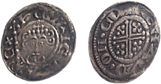 Class 5b penny of King John

