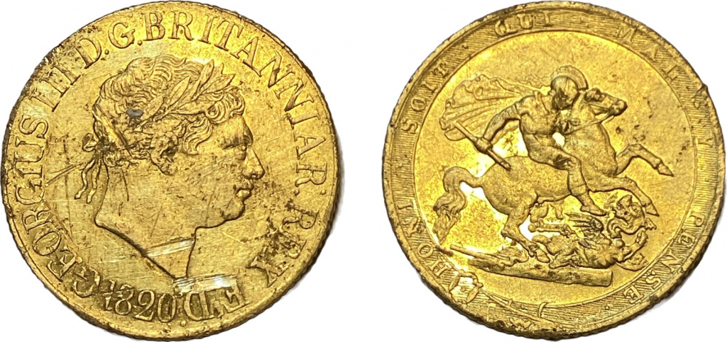 Gold sovereign of George III
