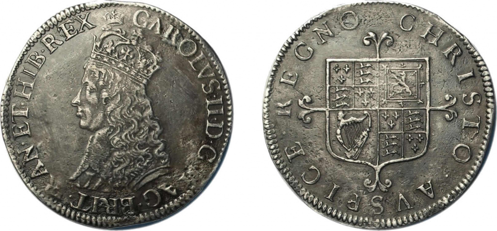 Charles II, halfcrown
