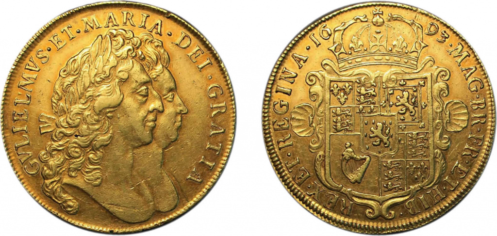 William and Mary, Five guineas