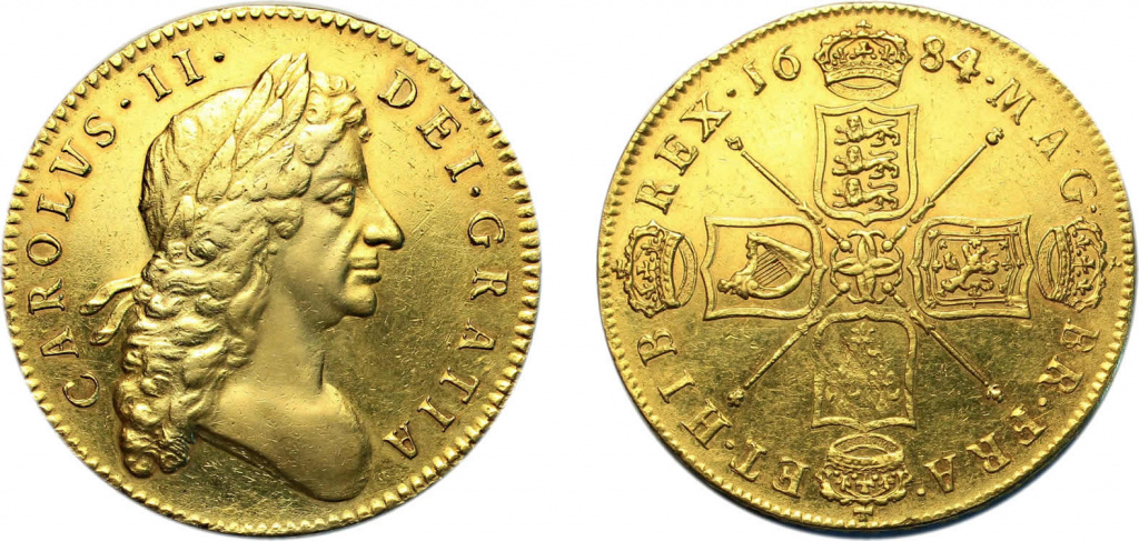 charles ii five guineas
