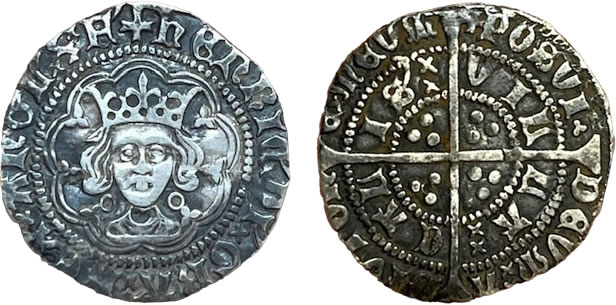 Calais halfgroat of Henry VI
