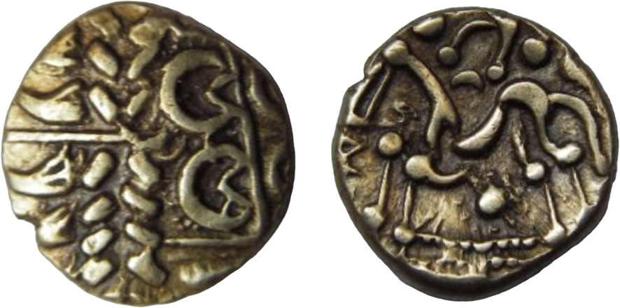 Gold stater of the Corieltauvi
