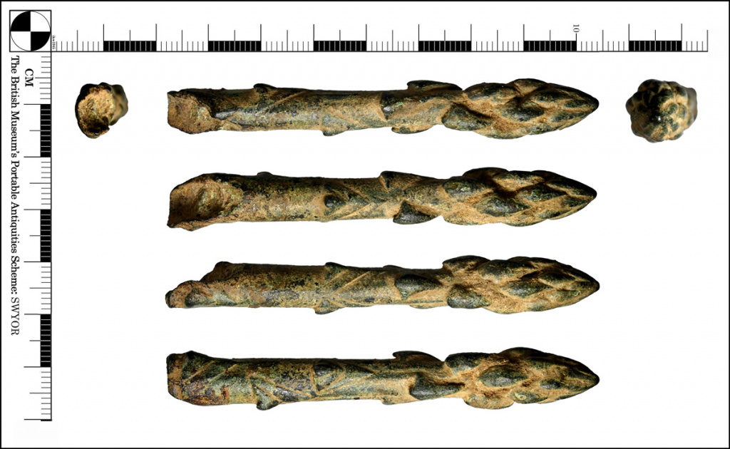 Roman asparagus knife handle