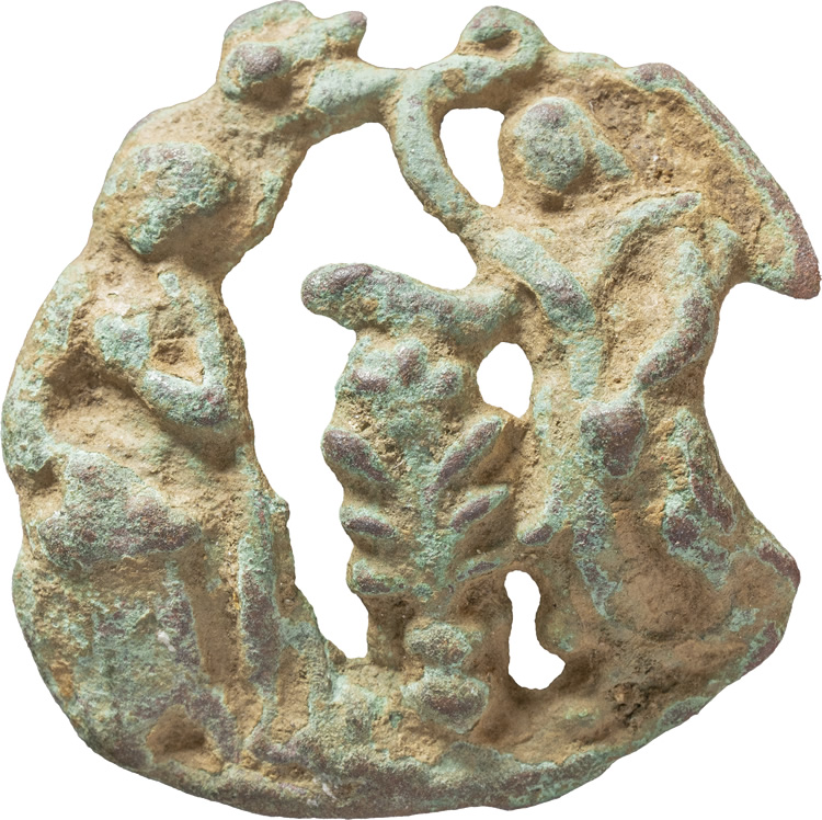 Pilgrim badge of Mary, Eve and Tree of Life
