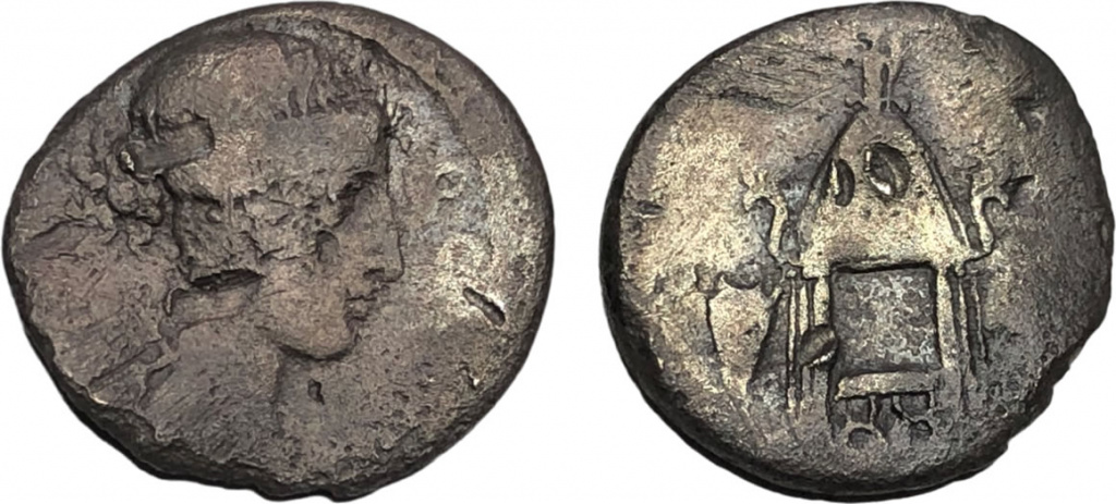 Denarius of Cassius Longinus
