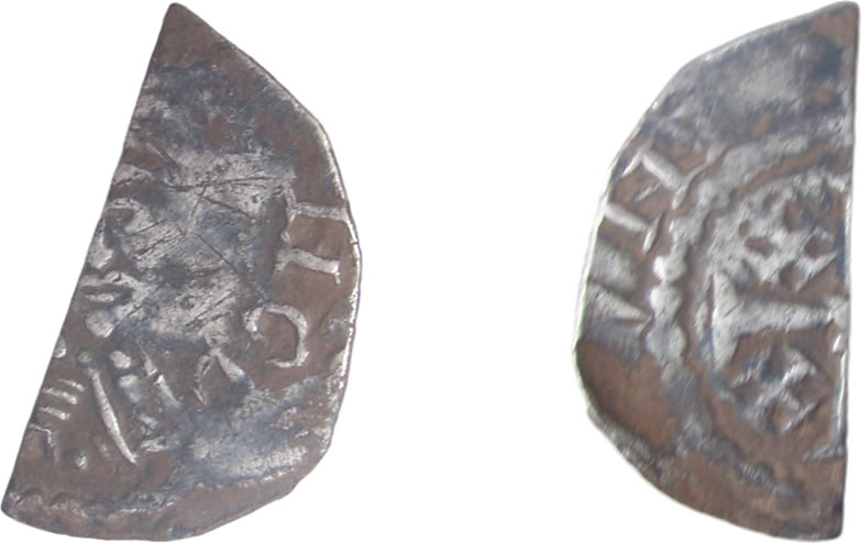 Henry II Tealby coinage cut halfpenny
