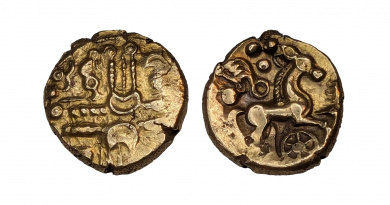 Gold stater of the Catuvellauni