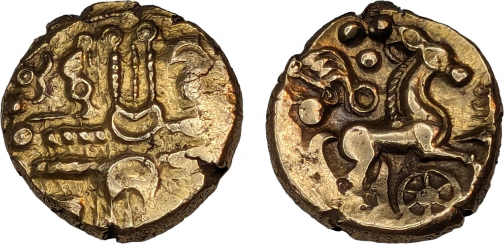 Gold stater of the Catuvellauni
