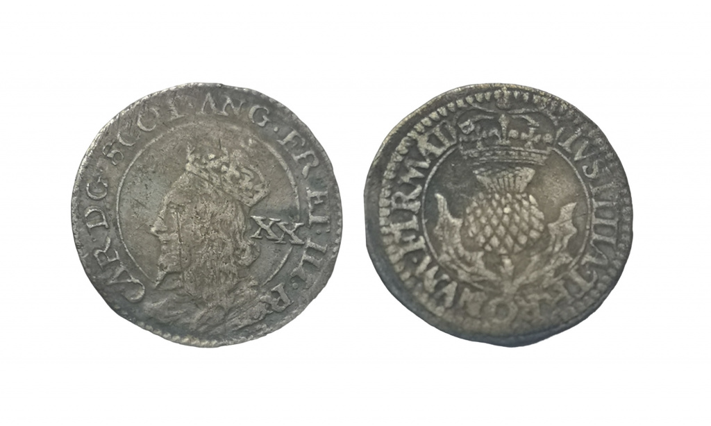 20 pence piece of Charles I