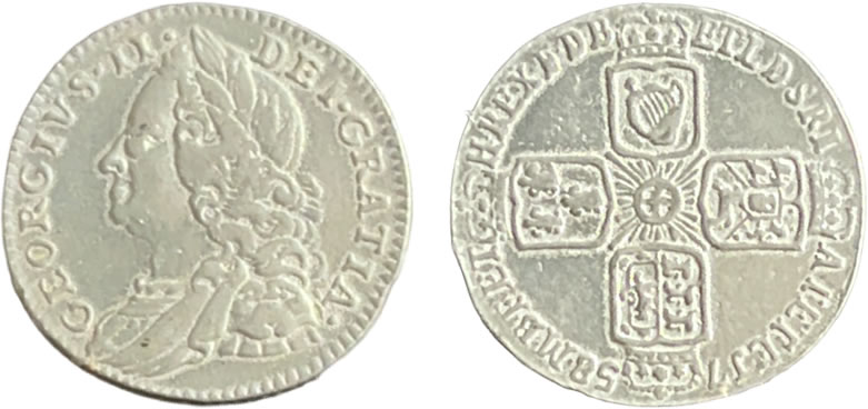 Sixpence of George II
