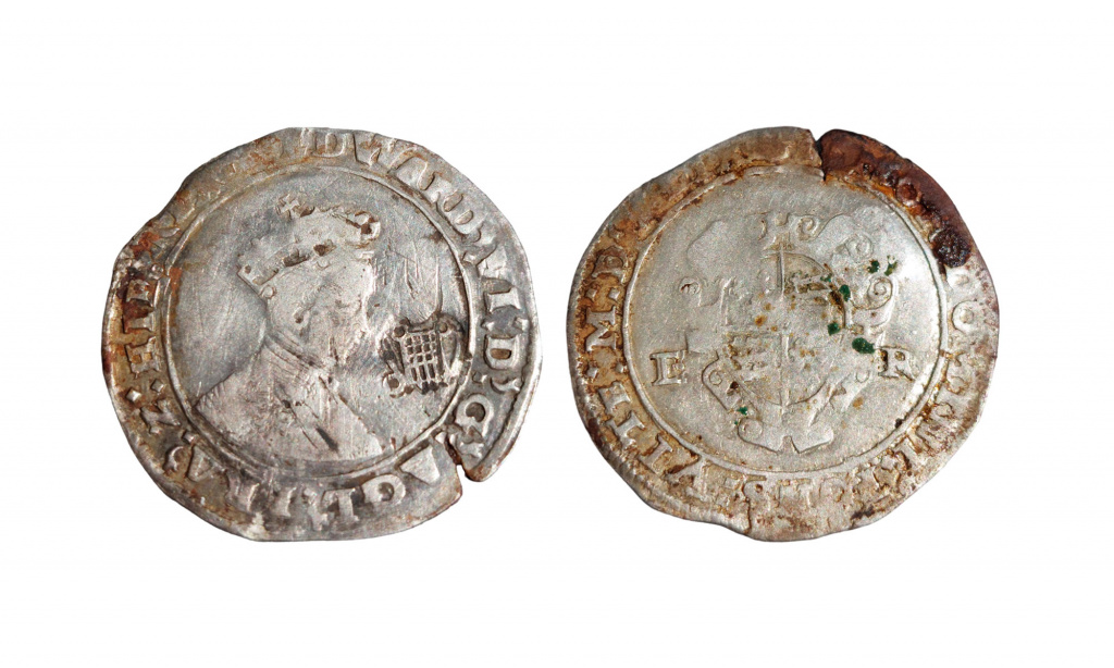 edward VI shilling with portcullis