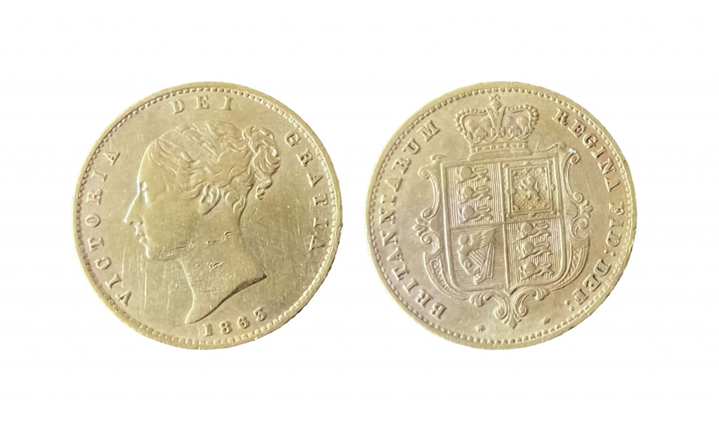 Half sovereign of Queen Victoria