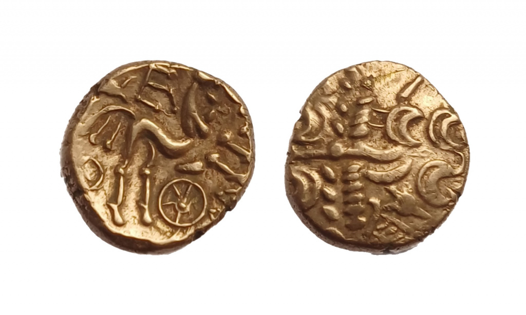 Gold stater of the Regni and Atrebates