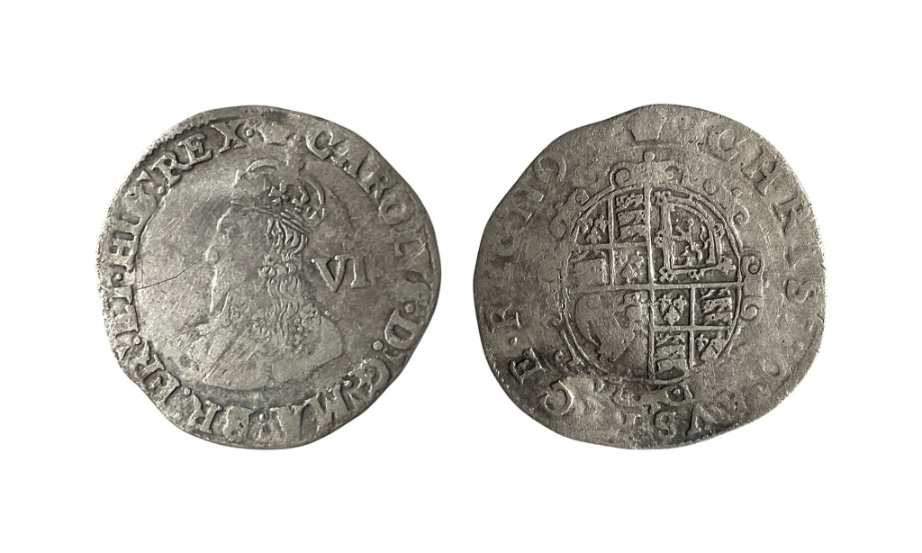 Sixpence of Charles I