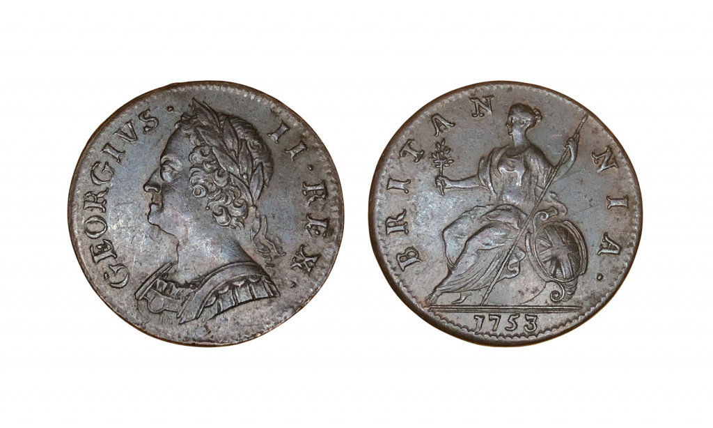 Halfpenny of George II