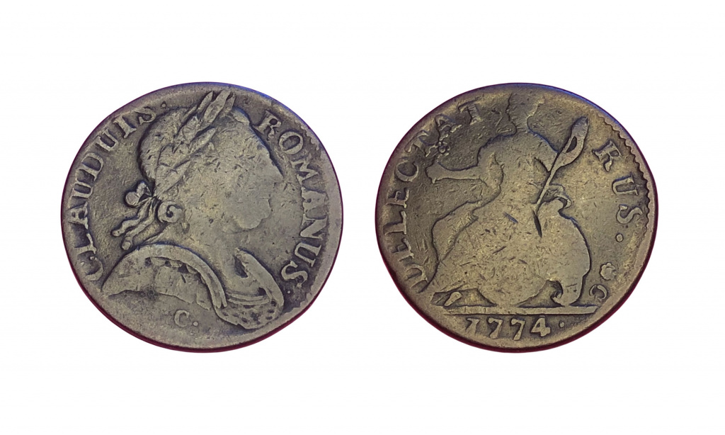 18th century "evasion" halfpenny