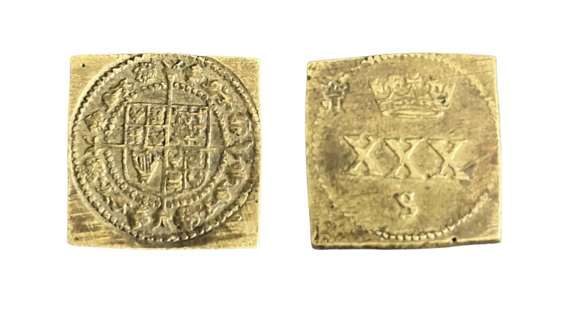 Coin weight for a James I gold rose ryal