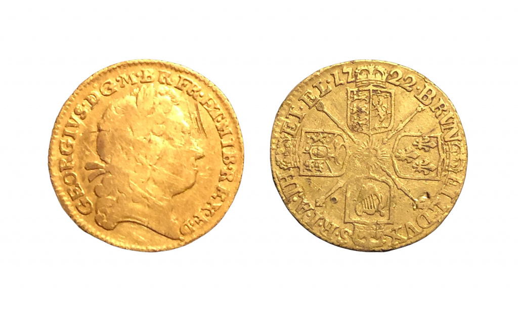Half guinea of George I