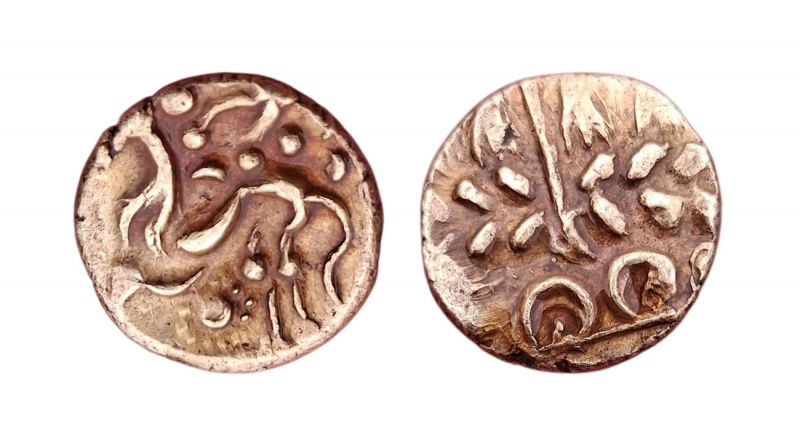 Ancient British gold stater of the Corieltavi
