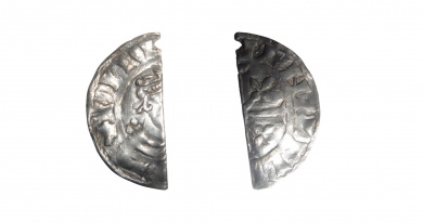 Cut halfpenny of William II