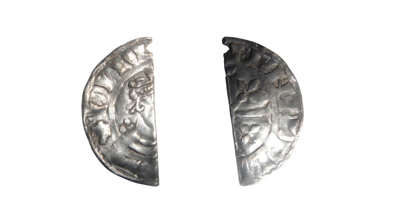 Cut halfpenny of William II