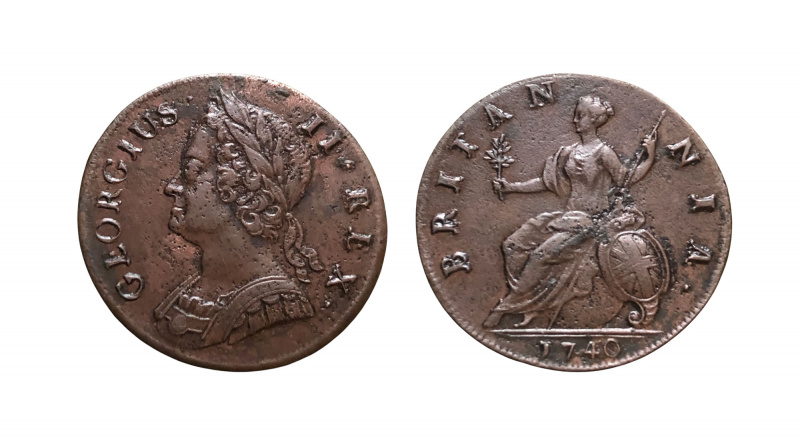 halfpenny of George II