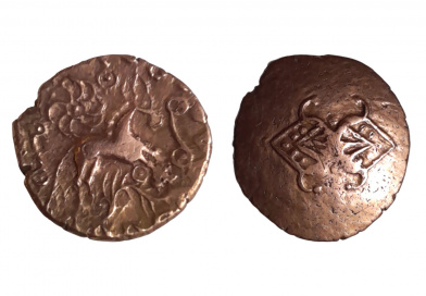 a gold stater of the Catuvellauni