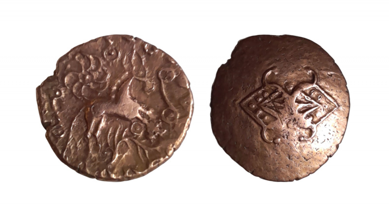 a gold stater of the Catuvellauni