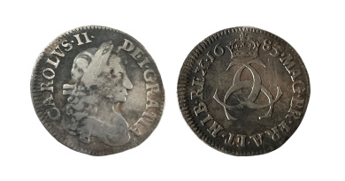 threepence piece of Charles II