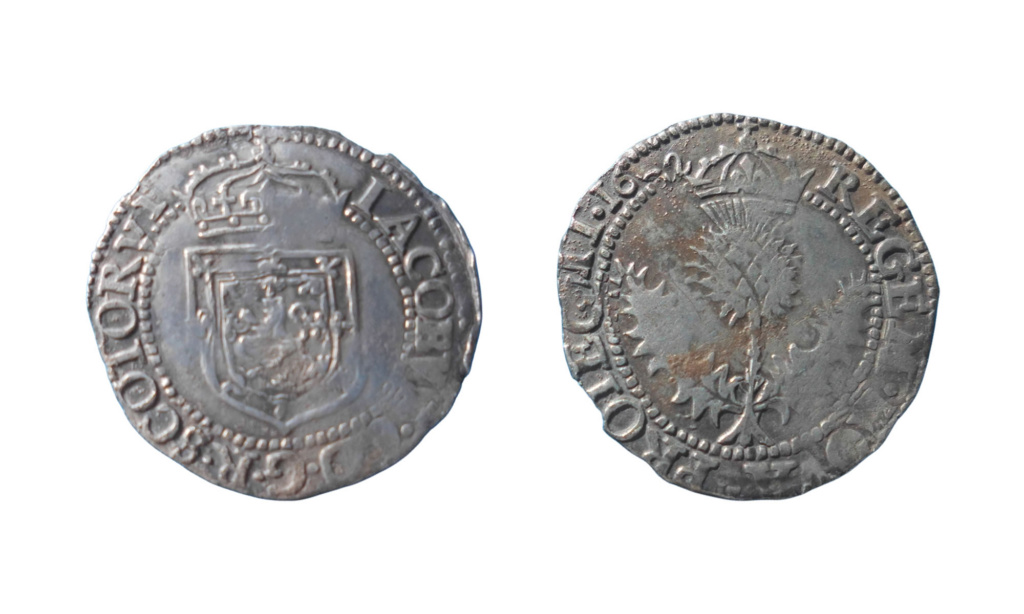 James VI eighth coinage quarter merk