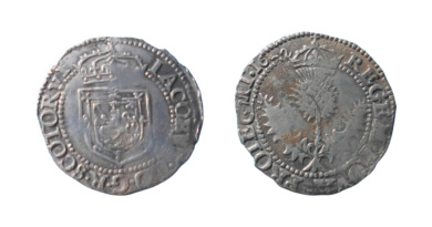 James VI eighth coinage quarter merk